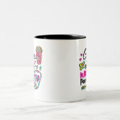 Koffie geeft me verpleegbevoegdheden tweekleurige koffiemok (Center)