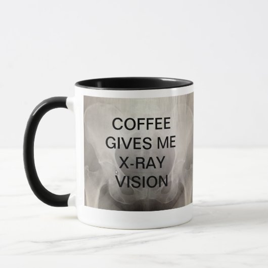 KOFFIE GEEFT ME X-RAY VISION MOK (Links)