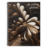 Koffie geïnspireerde Mocha en Cream Journal Notitieboek (Voorkant)