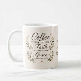 Koffie, geloof en genade inspirerende koffiemok