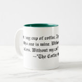 Koffie gemaakt tweekleurige koffiemok (Voorkant links)