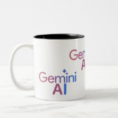 koffie gemini AI Tweekleurige Koffiemok (Links)