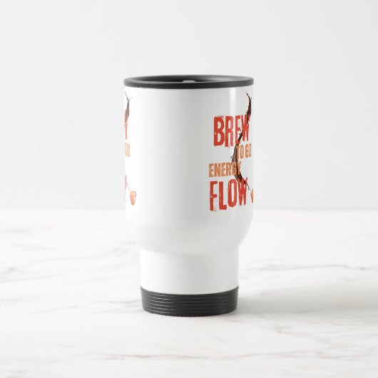 Koffie gemorst brouwsel om energie te laten strome reisbeker (Center)