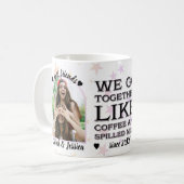 Koffie & gemorste melk vriendschap foto koffiemok (Voorkant links)