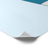 Koffie geneest de blauwvin poster (Hoek)