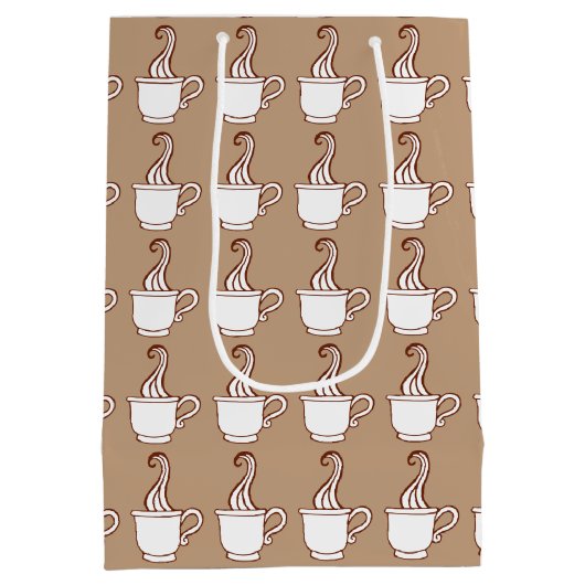 Koffie geschenkzak medium cadeauzakje (Achterkant)