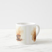 Koffie gevlekt espresso kop (Voorkant rechts)