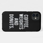 Koffie, gewichten en donuts - Grappig nieuws-gym Case-Mate iPhone Case (Achterkant (horizontaal))