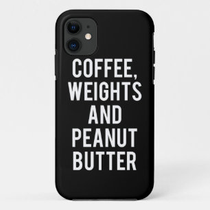 Koffie, gewichten en pindakaas - Funny Novelty Case-Mate iPhone Case