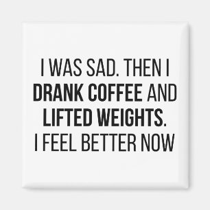 Koffie & Gewichten Magneet