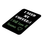 Koffie Gezegde Magnet Magneet (Linkerzijde)