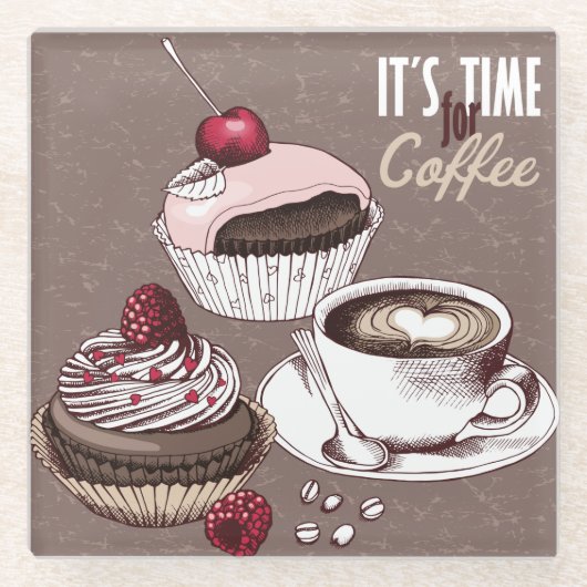 Koffie Glazen Onderzetter (Voorkant)