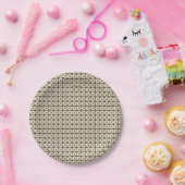 Koffie Glazuur Donuts Bruin  Papieren Bordje (Feest)