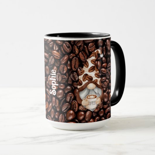 Koffie Gnomen Gepersonaliseerde Mok (Voorkant rechts)