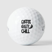 Koffie Golf Chill, gepersonaliseerde Callaway Supe Golfballen (Voorkant)