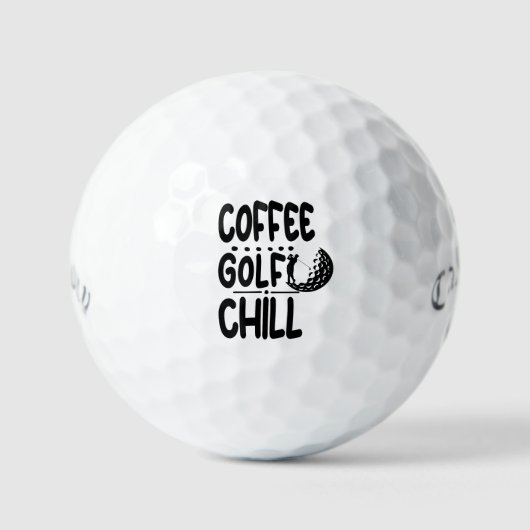Koffie Golf Chill, gepersonaliseerde Callaway Supe Golfballen (Voorkant)