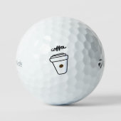 Koffie & golf Taylormade 3 pack golfballen (Voorkant)