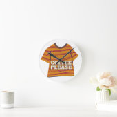 koffie graag ronde klok (Huis)