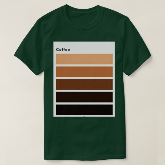 KOFFIE GRADES T-SHIRT (Design voorkant)