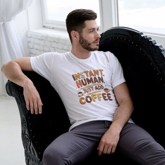 Koffie Grappig Giftful Instant Human Design T-shirt