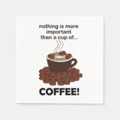 Koffie Grappig Koffie Liefhebber Koffie Party Servet (Voorkant)