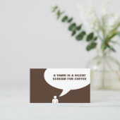 Koffie Grappig Quote Koffie Punch Card Klantenkaartje (Staand voorkant)