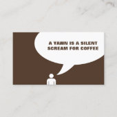 Koffie Grappig Quote Koffie Punch Card Klantenkaartje (Voorkant)