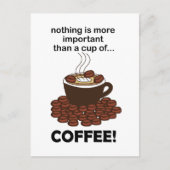 Koffie Grappige Koffie Liefhebber Koffie Briefkaart (Voorkant)