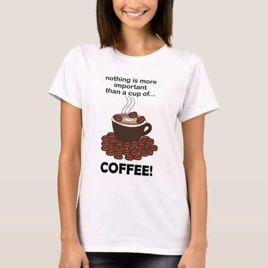 Koffie Grappige Koffie Liefhebber Koffie T-shirt (Voorkant)