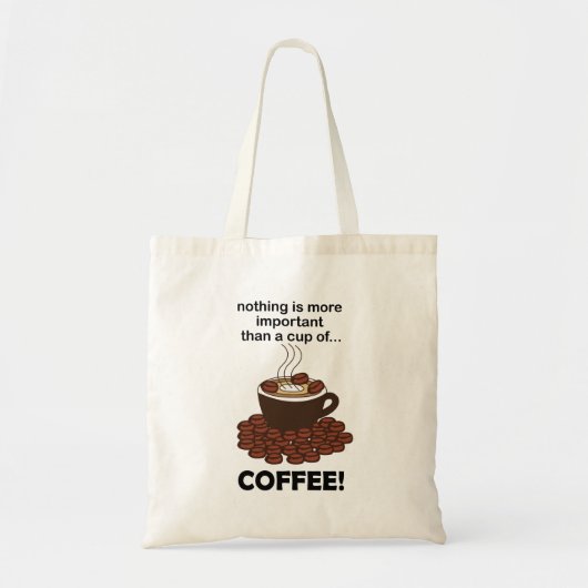 Koffie Grappige Koffie Liefhebber Koffie Tote Bag (Voorkant)