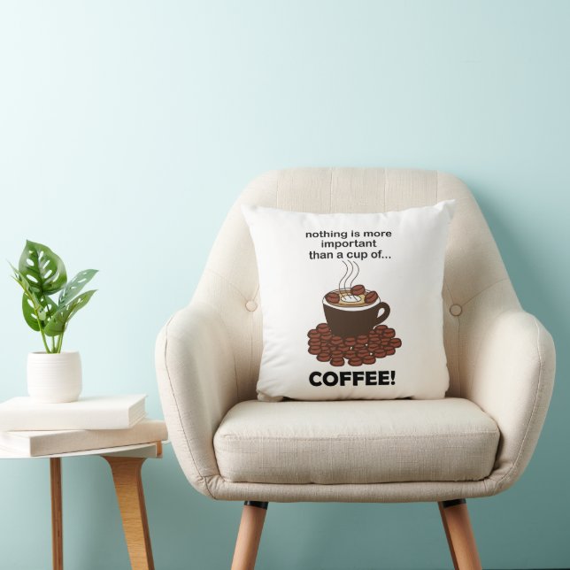 Koffie Grappige koffieliefhebber Koffie  Kussen (Stoel)