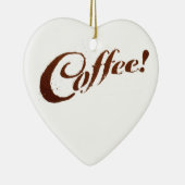 Koffie Grond Koffie - Hart Ornament (Rechts)