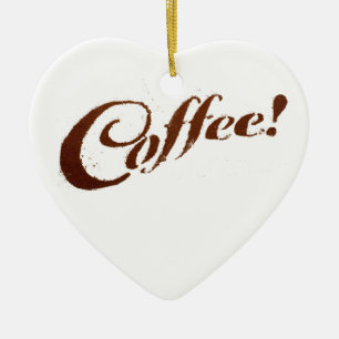 Koffie Grond Koffie - Hart Ornament