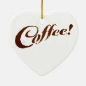 Koffie Grond Koffie - Hart Ornament (Achterkant)