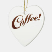 Koffie Grond Koffie - Hart Ornament (Links)