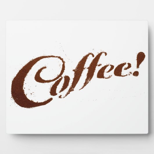 Koffie Grond Koffie - Plaque Fotoplaat (Voorkant)