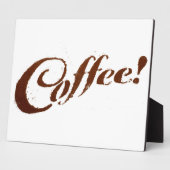 Koffie Grond Koffie - Plaque Fotoplaat (Zijkant)