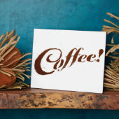 Koffie Grond Koffie - Plaque Fotoplaat (Zijkant)