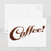 Koffie Grond Koffie - Postkaart (Voorkant / Achterkant)