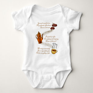 Koffie Haiku Baby Shirten Romper
