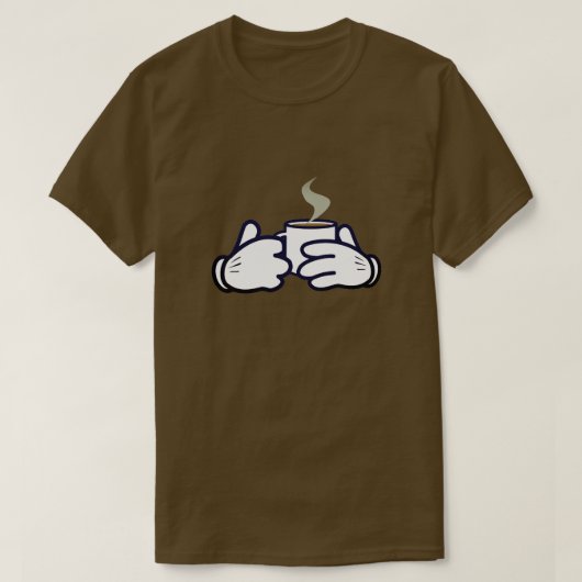 Koffie Hands T-Shirt (Design voorkant)