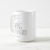 Koffie Hardlopen Herders Bewerkbare Naam Ontwerp Koffiemok (Voorkant links)