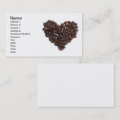 Koffie hart visitekaartje (Voorkant / Achterkant)
