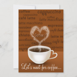 Koffie? Heart Shaped Smoke Kaart