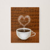 Koffie? Heart Shaped Smoke Legpuzzel (Verticaal)