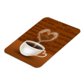 Koffie? Heart Shaped Smoke Magneet (Linkerzijde)