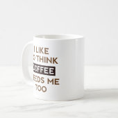 Koffie heeft me ook nodig koffiemok (Voorkant links)