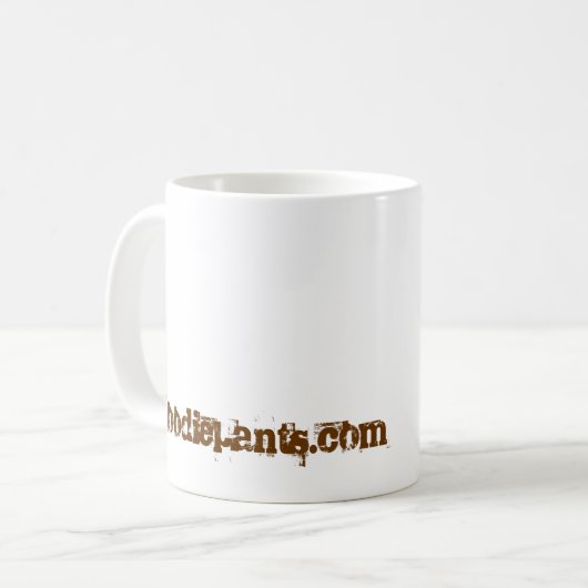 Koffie helpt je. koffiemok (Voorkant links)