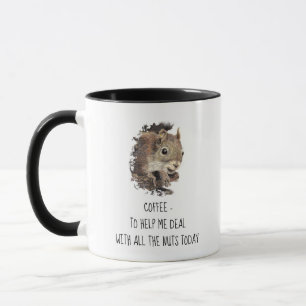 Koffie helpt me bij al het Nuts Squirrel Mok