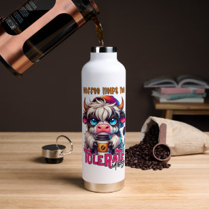 Koffie Helpt Me Idioten Te Verdragen Waterfles